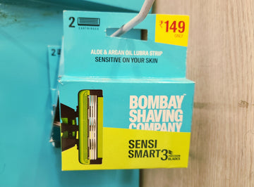 A box of bombay shaving company razor blades.