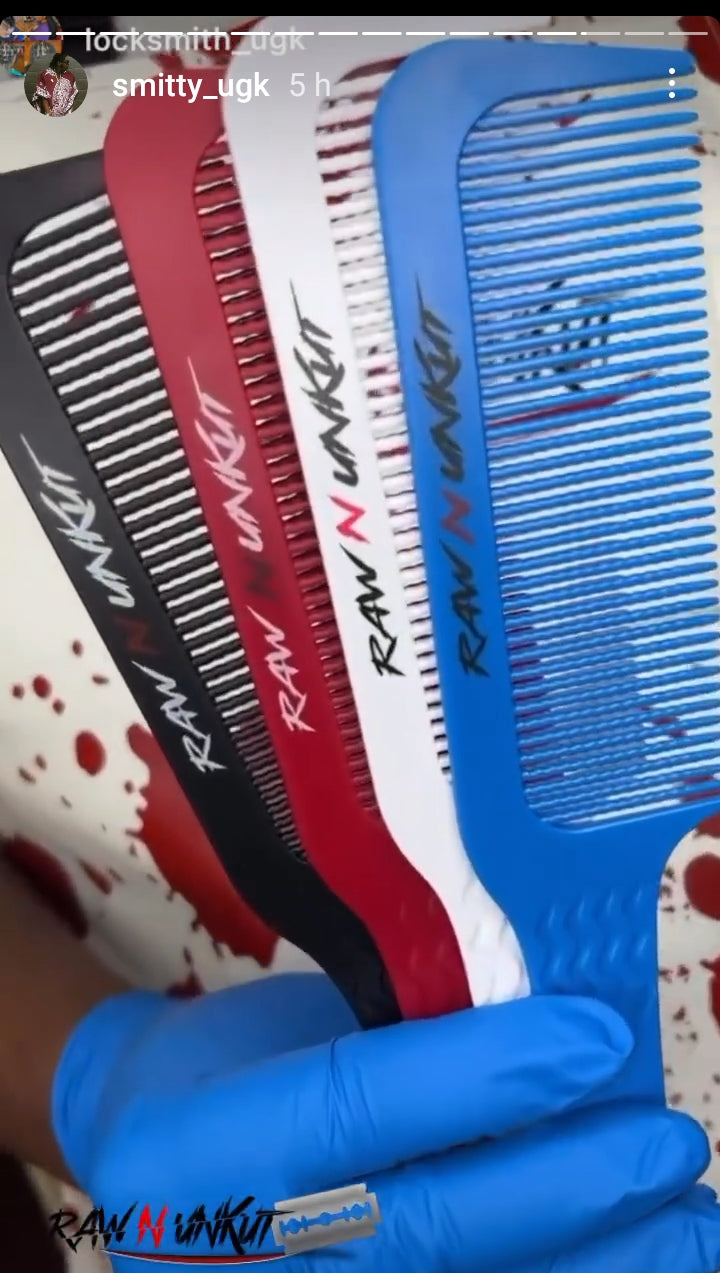 RAW N UNKUT COMBO (GRIPPER COMB + Razor Comb + Parting Comb)