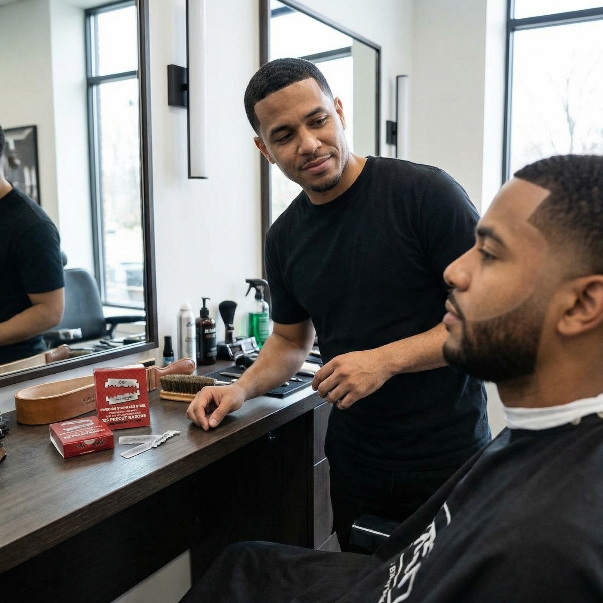 Raw N Unkut Precut Razor Blades Pack of 10 for Professional Barbers