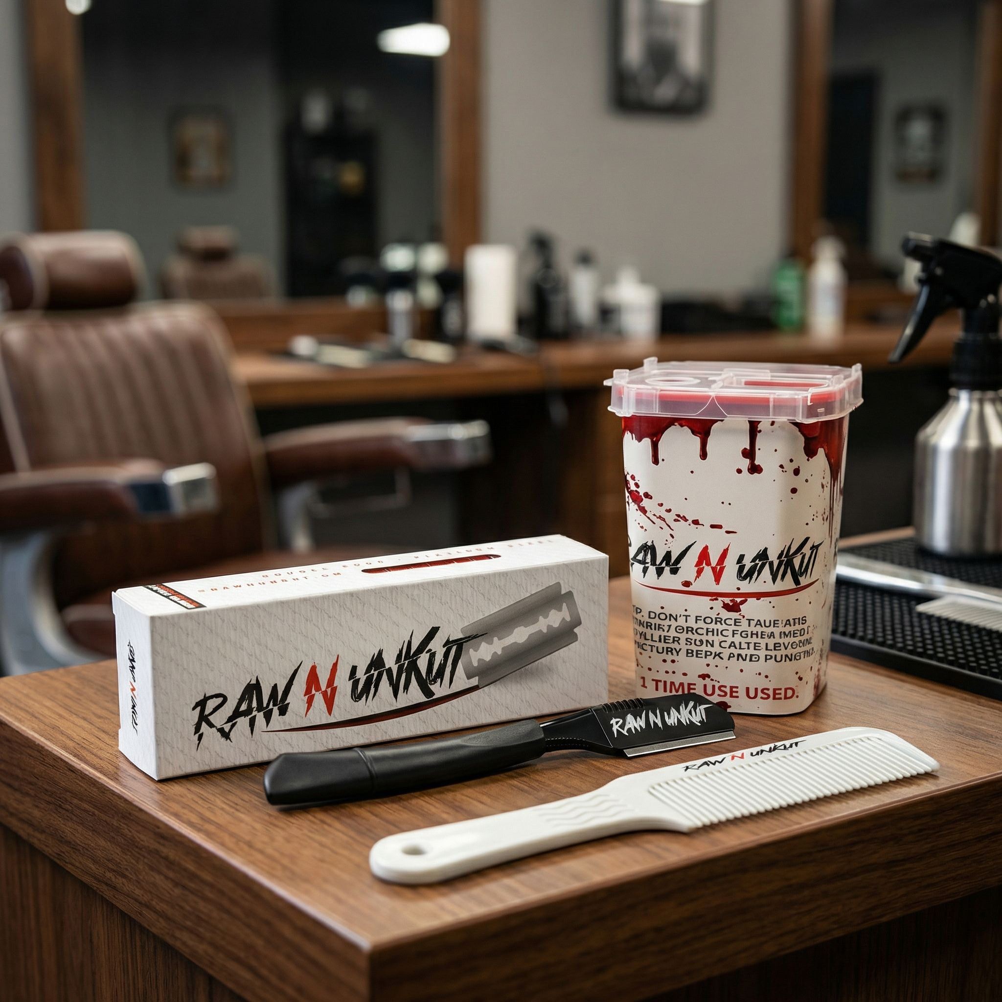 Package deals (Razor Holder + 1 Blade Pack + Sharp Container+ Gripper Comb