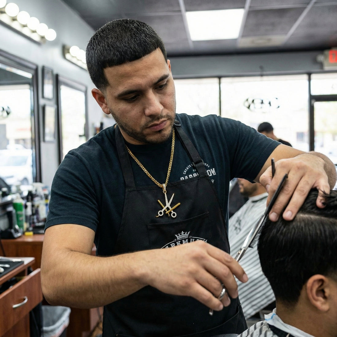 RAW N UNKUT SCISSOR,RAZOR HOLDER PENDANT + CHAIN