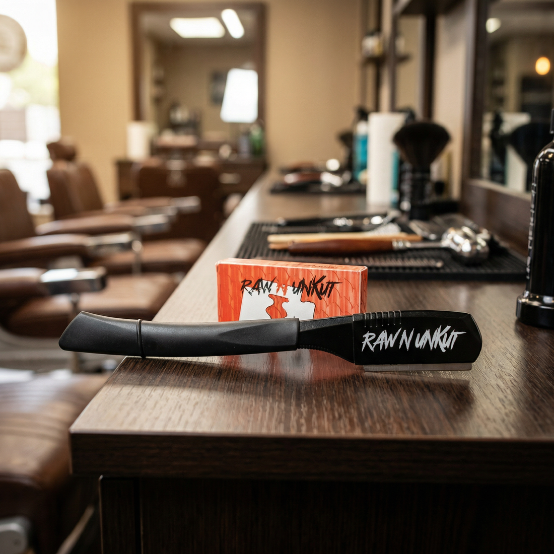 Raw N Unkut Razor Holder with 100-Blade Combo Pack - RAW N UNKUT