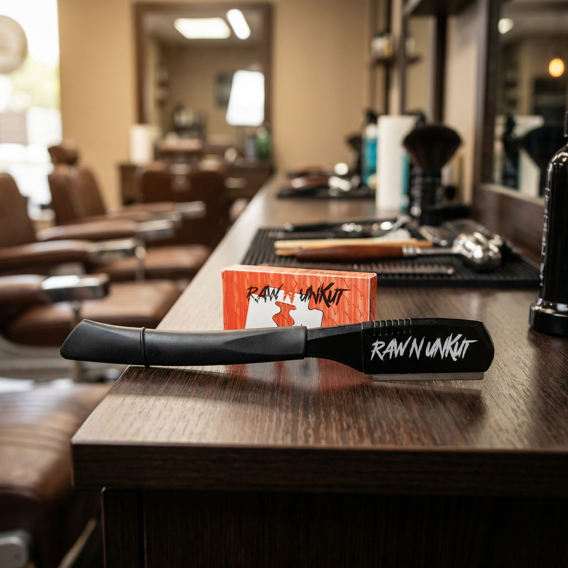 Raw N Unkut Razor Holder with 100-Blade Combo Pack - RAW N UNKUT