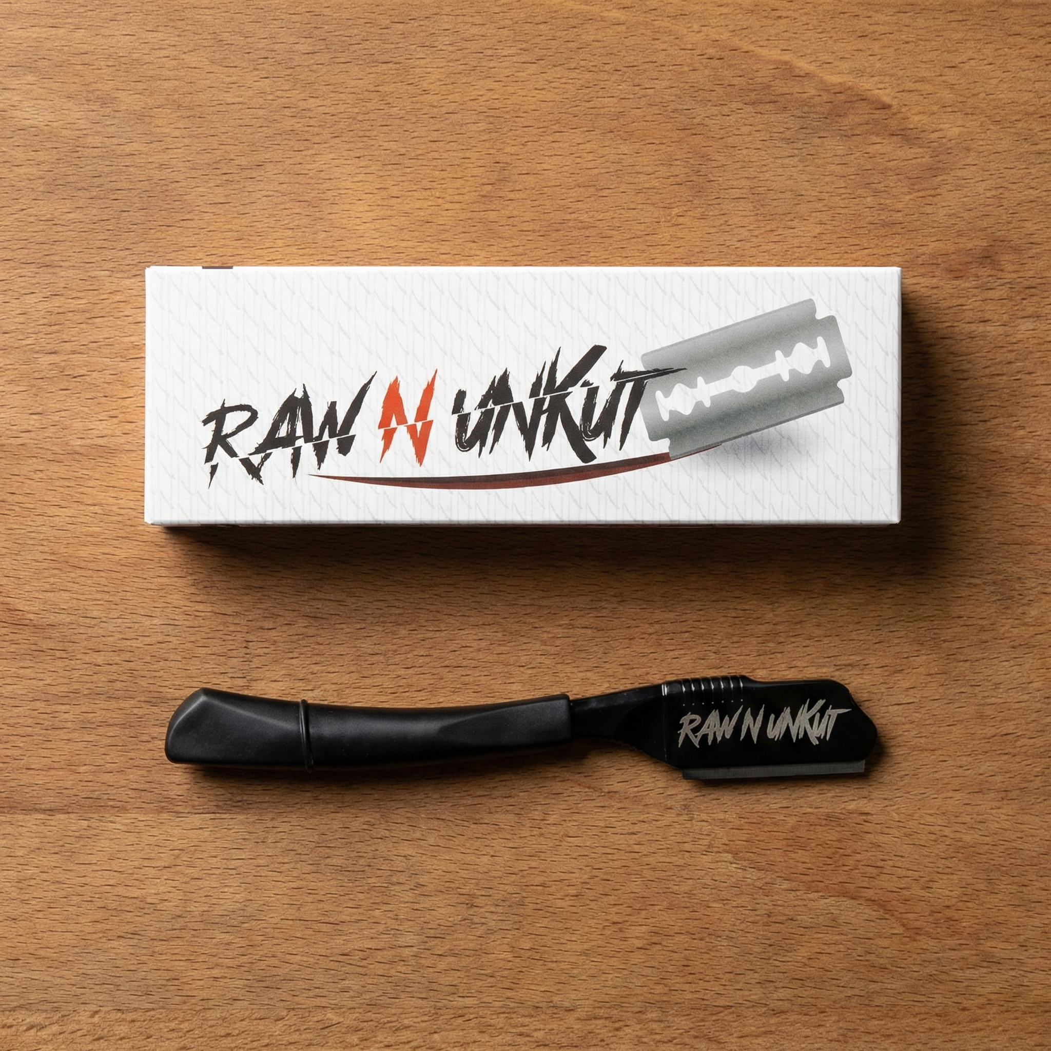 Raw N Unkut Razor Holder with 100-Blade Combo Pack - RAW N UNKUT