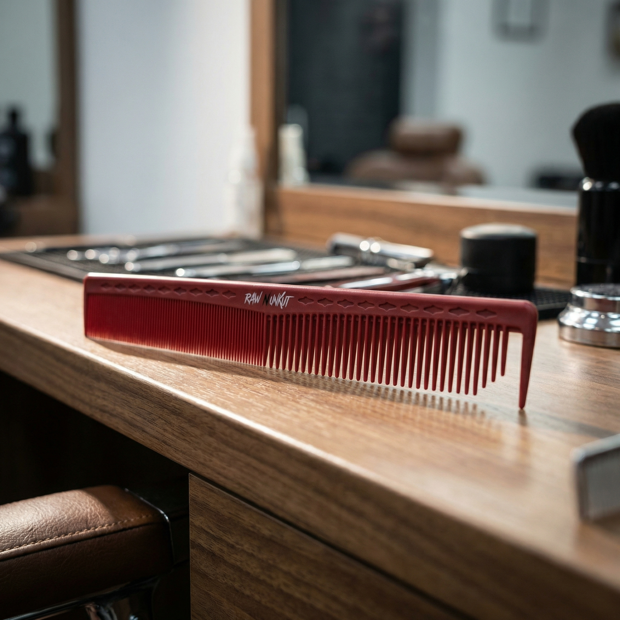 Raw N Unkut Parting Comb for Precision Styling and Ultimate Control