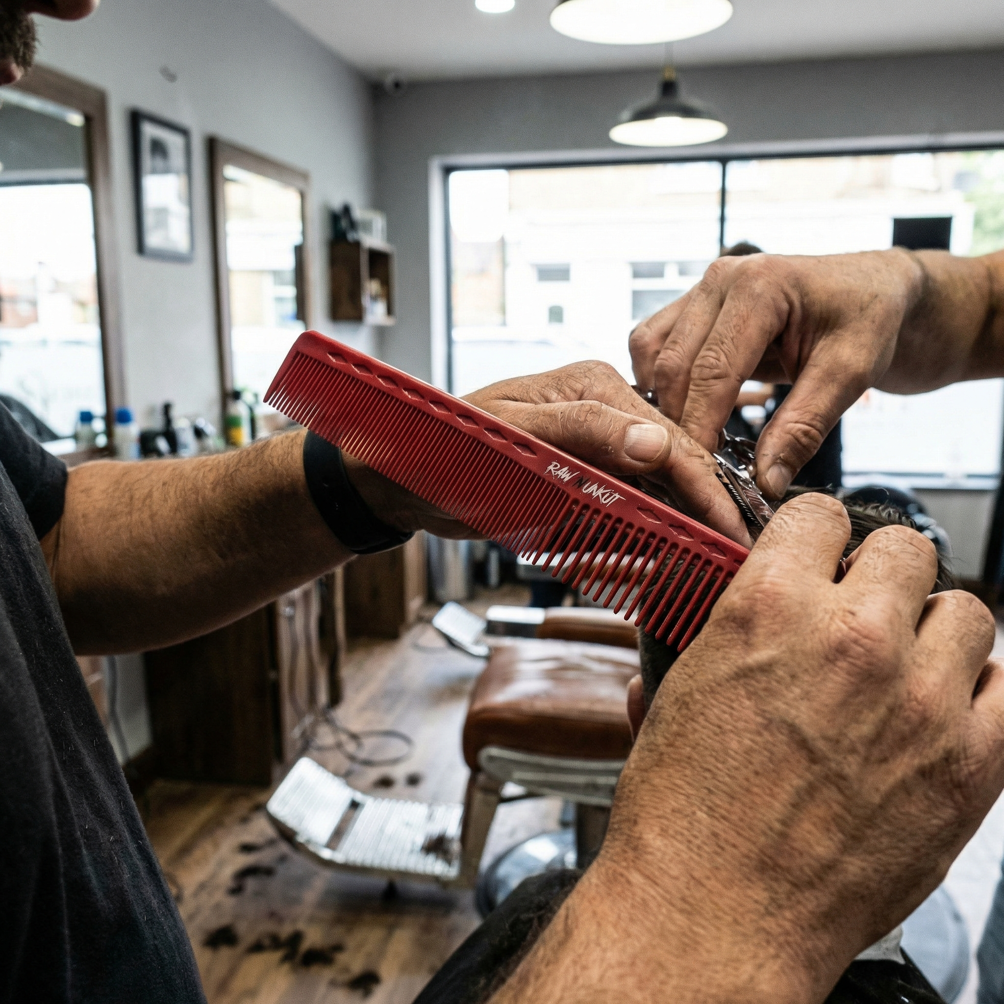 Raw N Unkut Parting Comb for Precision Styling and Ultimate Control