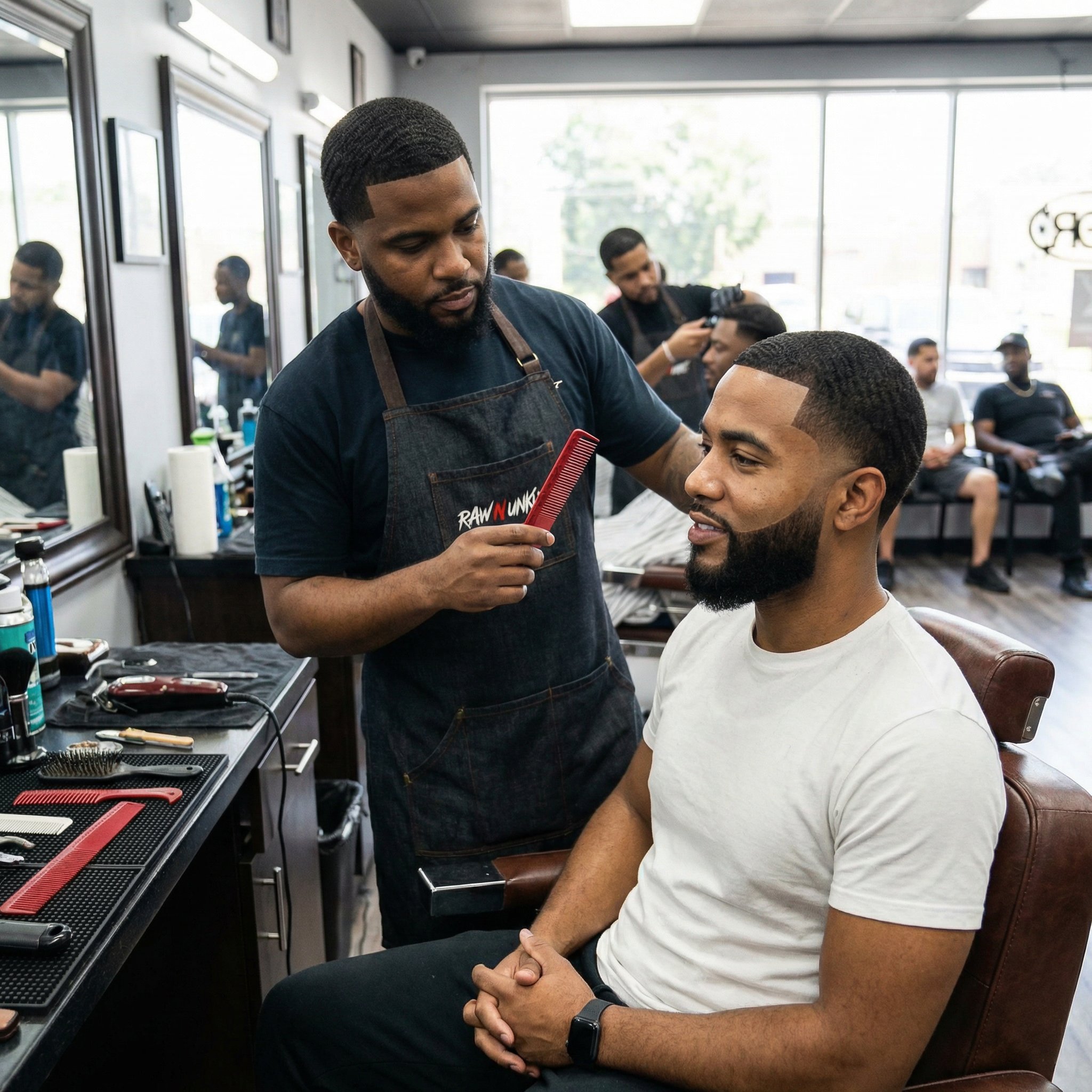 Raw N Unkut Parting Comb for Precision Styling and Ultimate Control