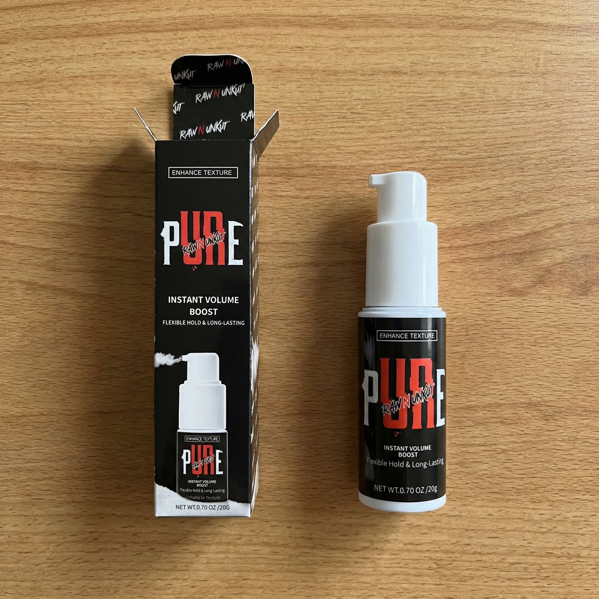 PURE Raw N Unkut Instant Volume Boost – Flexible Hold Texture Spray (60ml)