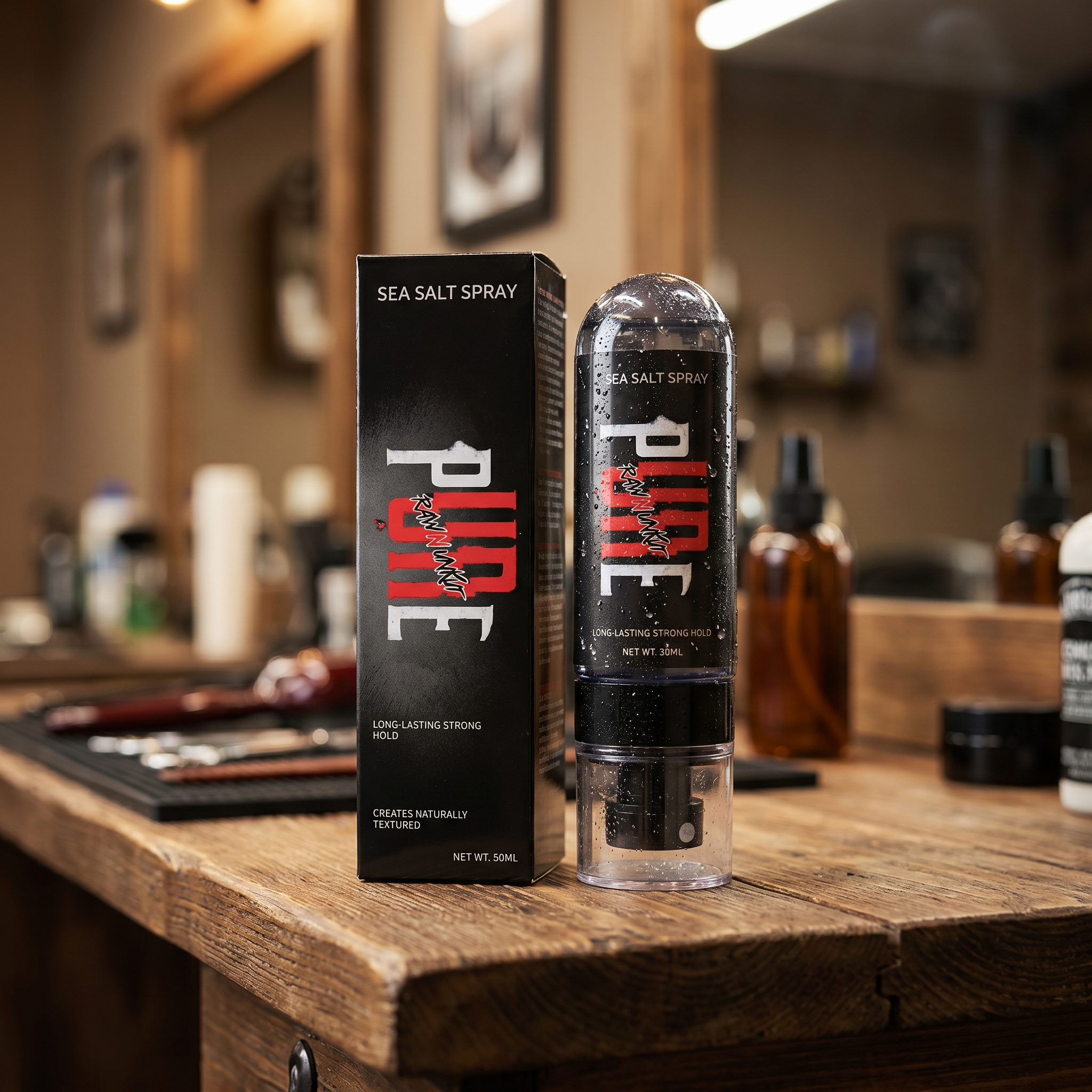 Pure Sea Salt Spray for Wavy Hair Texture | Long Lasting Strong Hold
