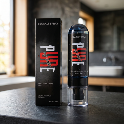 Pure Sea Salt Spray for Wavy Hair Texture | Long Lasting Strong Hold