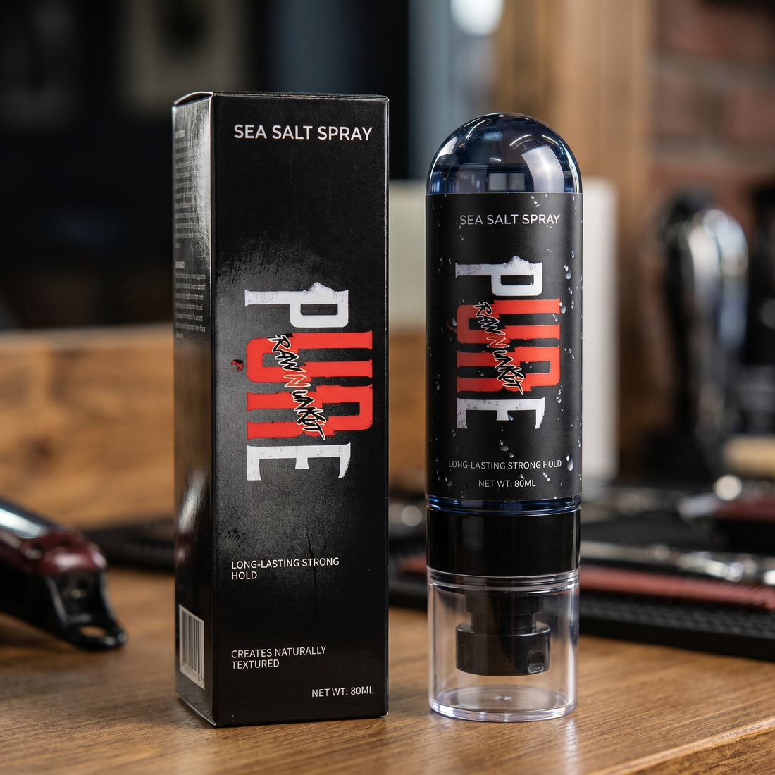 Pure Sea Salt Spray for Wavy Hair Texture | Long Lasting Strong Hold