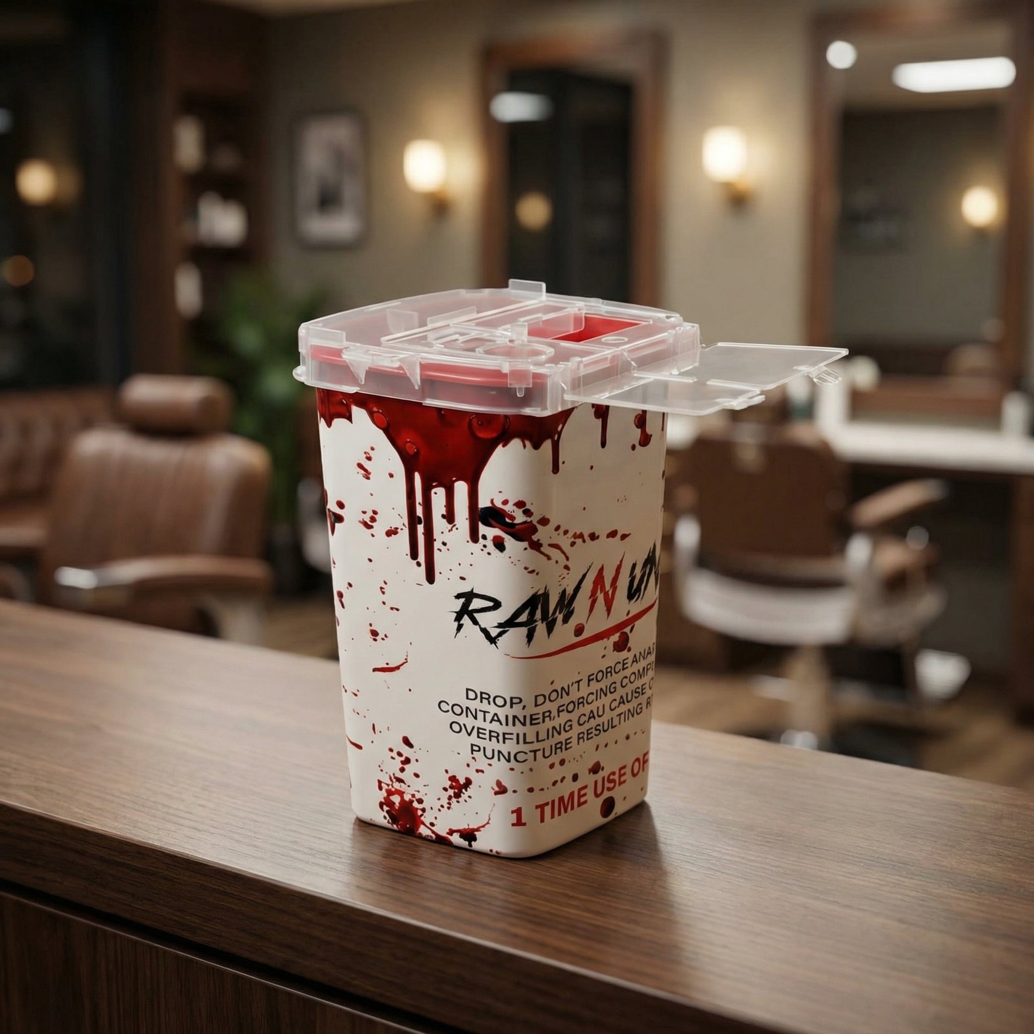 Raw N Unkut Barber Blade Container - Premium Storage Solution for Sharp Blades