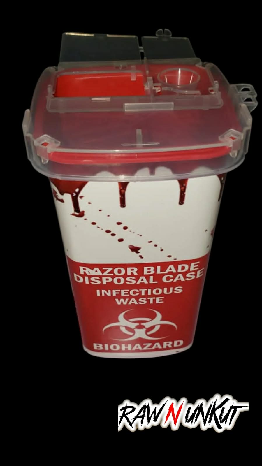 Raw N Unkut Barber Blade Container - Premium Storage Solution for Sharp Blades