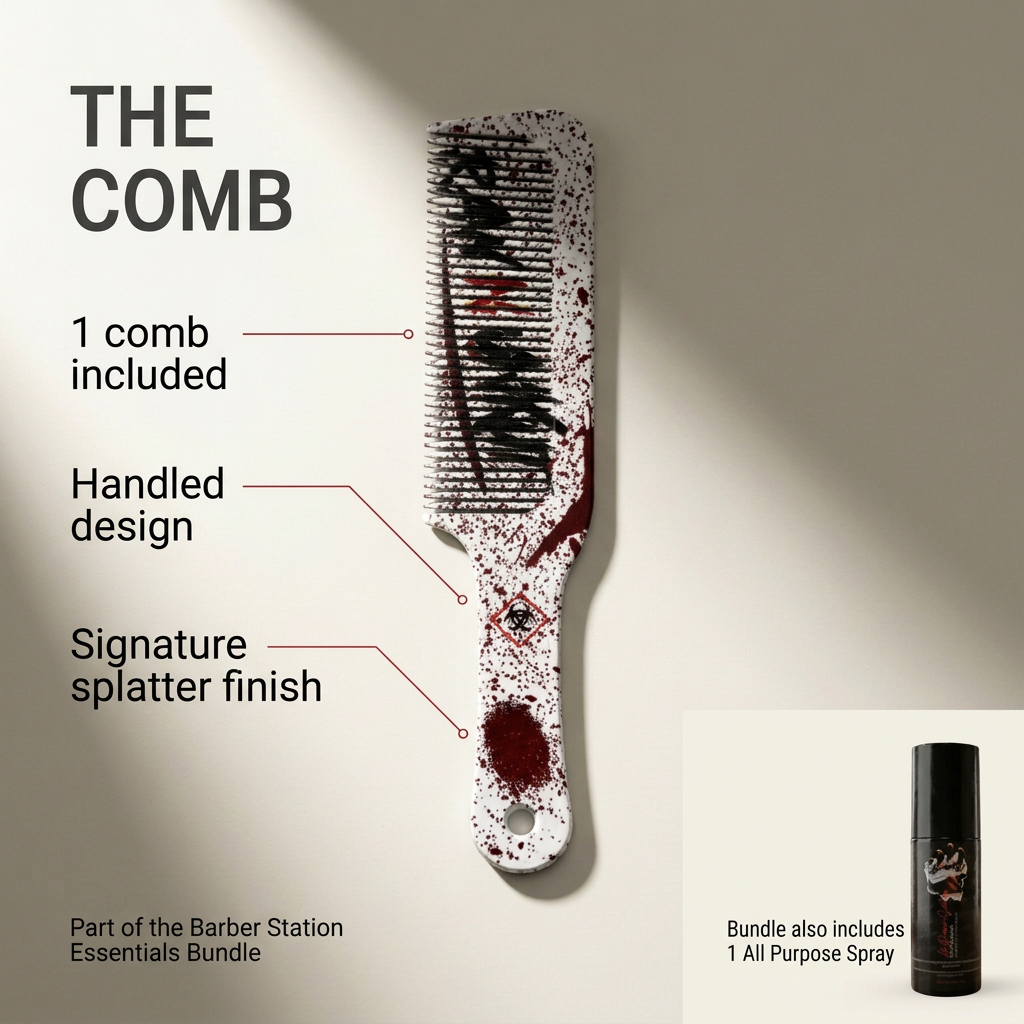 RAW N UNKUT Halloween Barber Essentials Bundle | 7-Piece Station Restock