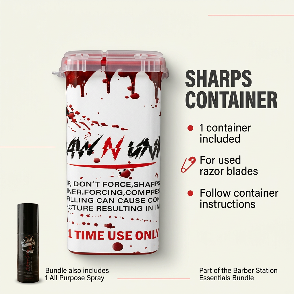 RAW N UNKUT Halloween Barber Essentials Bundle | 7-Piece Station Restock