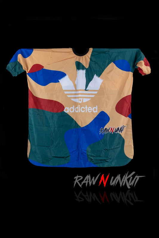 RAW N UNKUT FULL SUBLIMATION ADDICTED BARBER CAPES