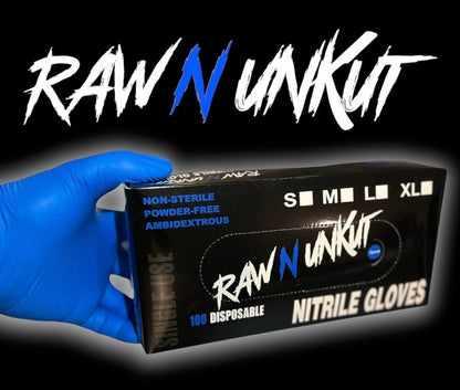 RAW N UNKUT NITRILE GLOVES