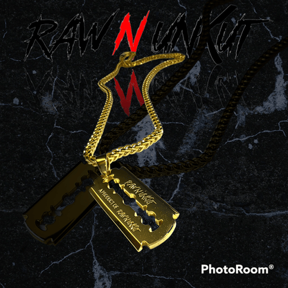 RAW N UNKUT RAZOR BLADE PENDANT + CHAIN